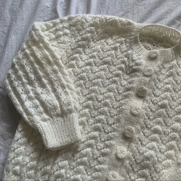 Vintage Knit Hand-made Cardigan - Picture 2 of 3